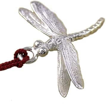 Amazon.co.jp: [梅都工房] 根付 銀製 蜻蛉・とんぼ・トンボ 大